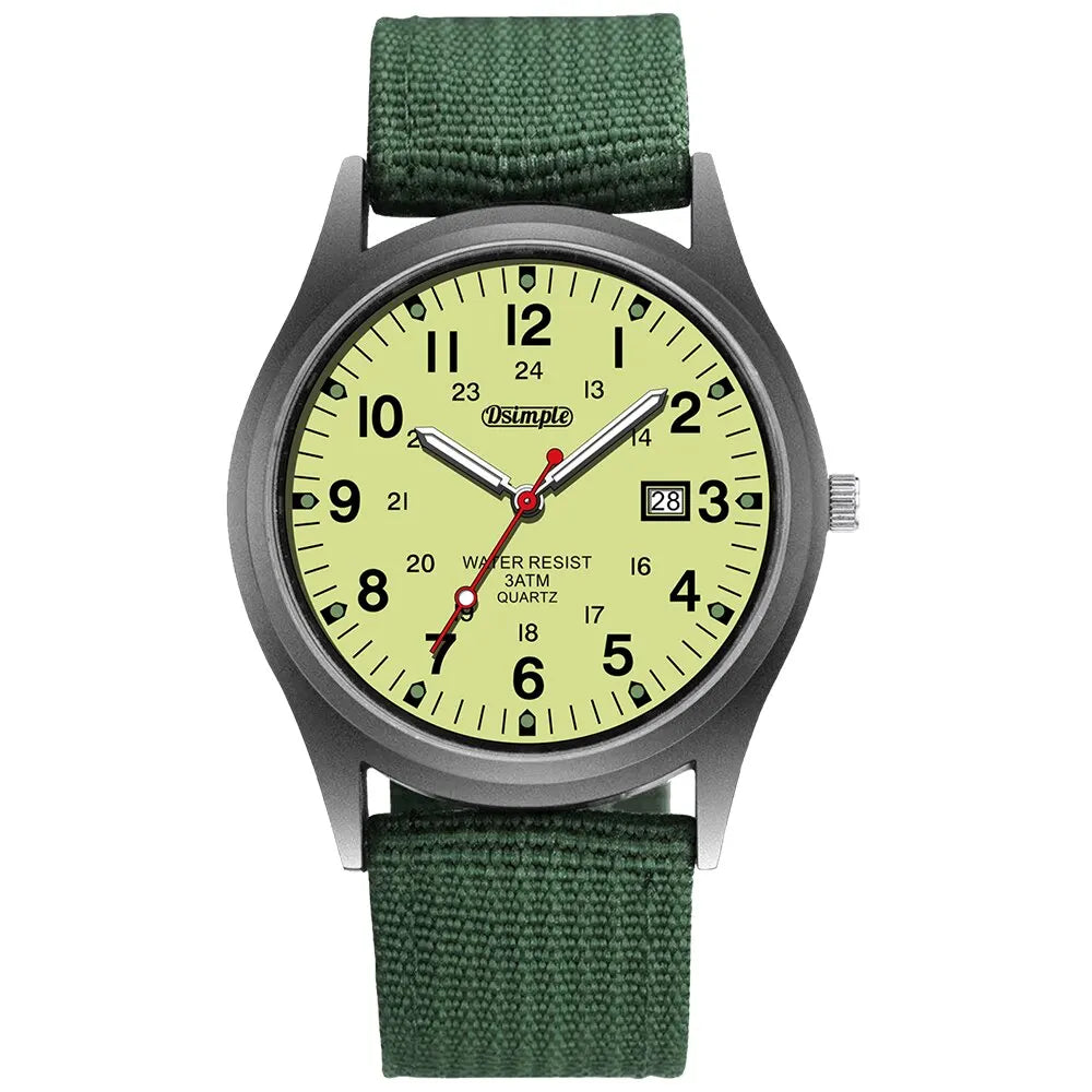 DuraTime Men's Luminous Tactical Watch – Reliable Quartz Precision