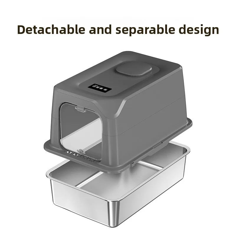 WhiskerEase Automatic Litter Cleaner | Quiet & Rechargeable Cat Toilet