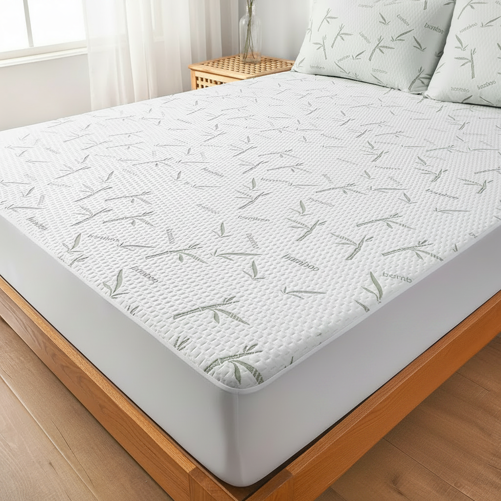 EcoComfort – Ultra-Breathable Bamboo Mattress Protector for Summer Bliss