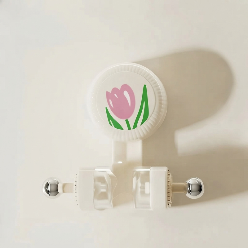 Adjustable Wall-Mounted Shower Head Support System