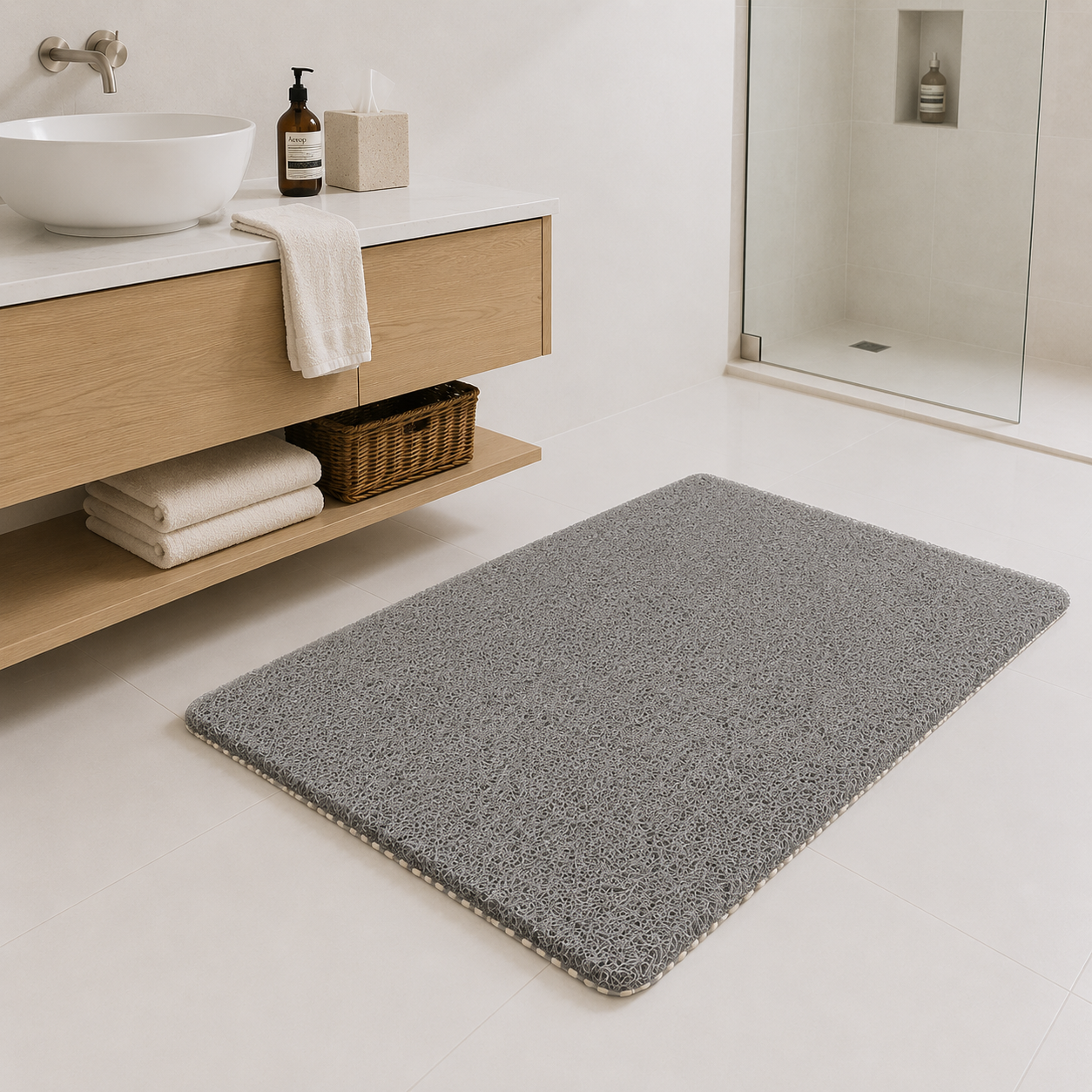 Non-Slip Quick-Dry Bath Mat for Safe and Comfortable Showers