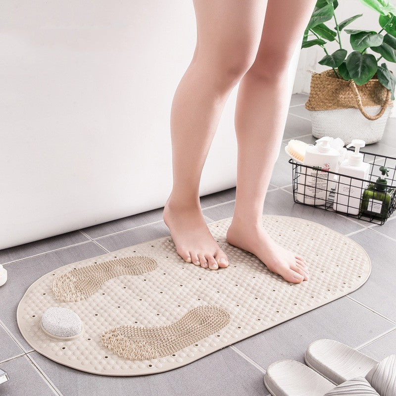 Anti-Slip Bath Mat with Suction Cups for Safe Showering