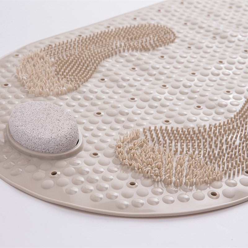Anti-Slip Bath Mat with Suction Cups for Safe Showering