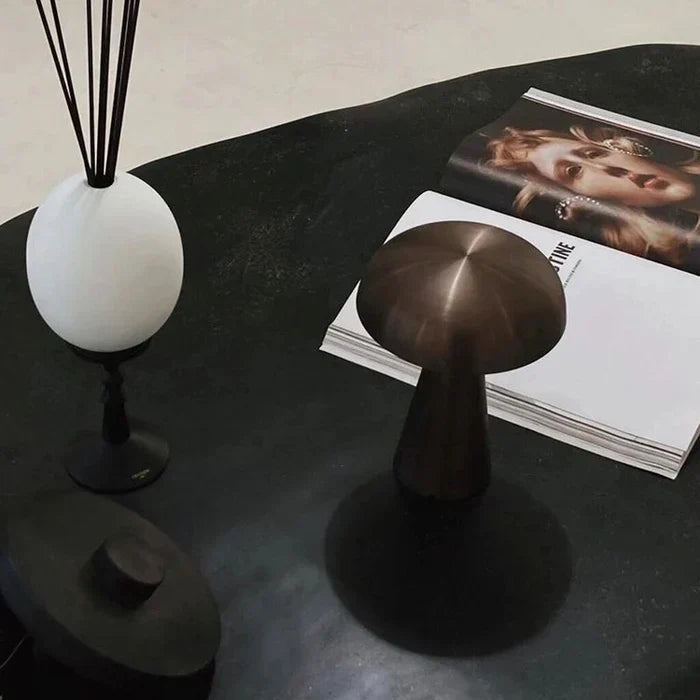 Mushroom Glow | Rechargeable Table Lamp for Modern Spaces