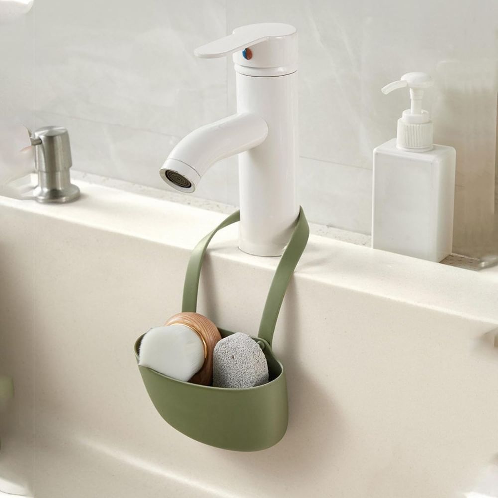 Versatile Silicone Sink Caddy for Sponges and Tools