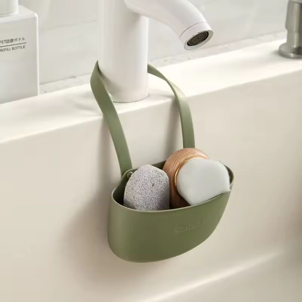 Versatile Silicone Sink Caddy for Sponges and Tools