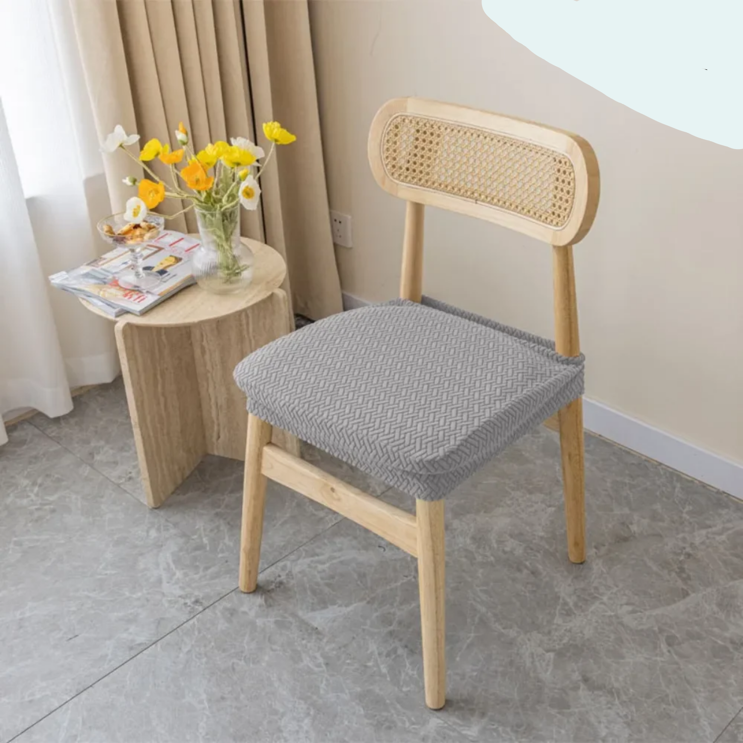 Water-Resistant Jacquard Fabric Chair Protector Cover