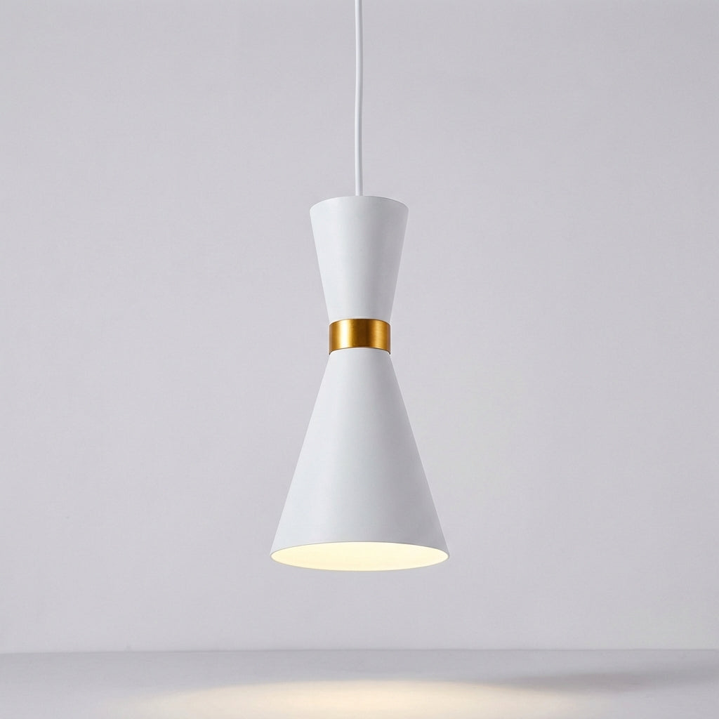 Ceiling Light Fixture with Single Pendant Design