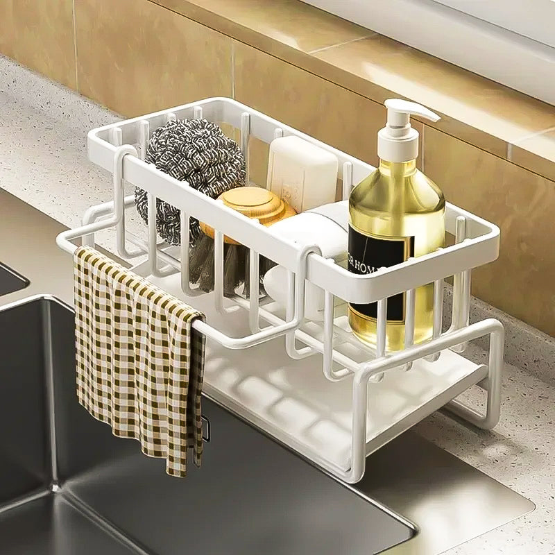 Smart Sink Organizer for Sponges and Cleaning Tools