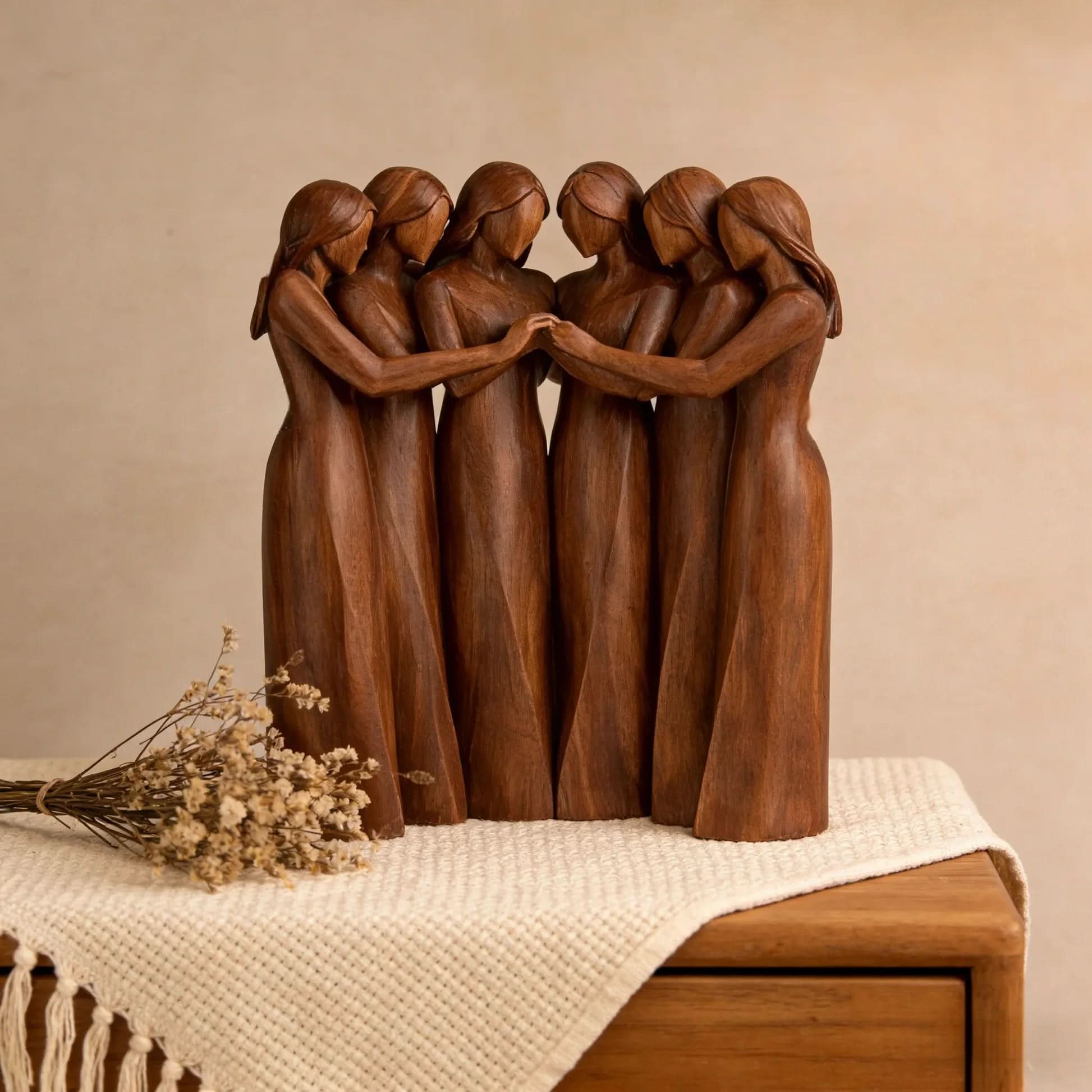 Connection Essence – Chic Resin Friendship Art Piece
