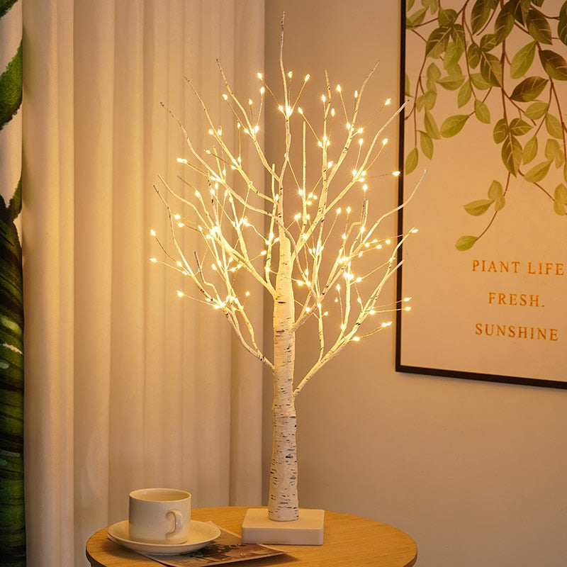 Tabletop Tree with Scandinavian Design - LumiBranch Style