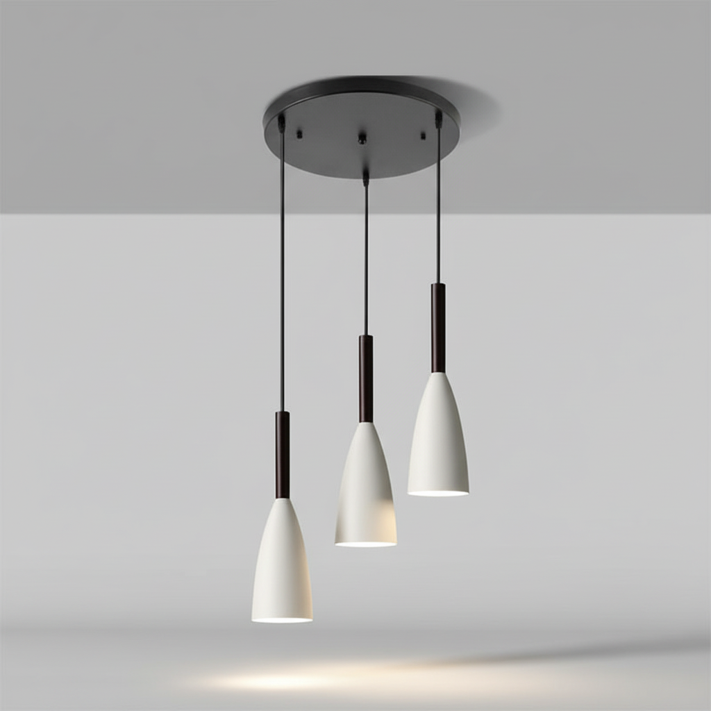 Triple Pendant Light in Scandinavian Design