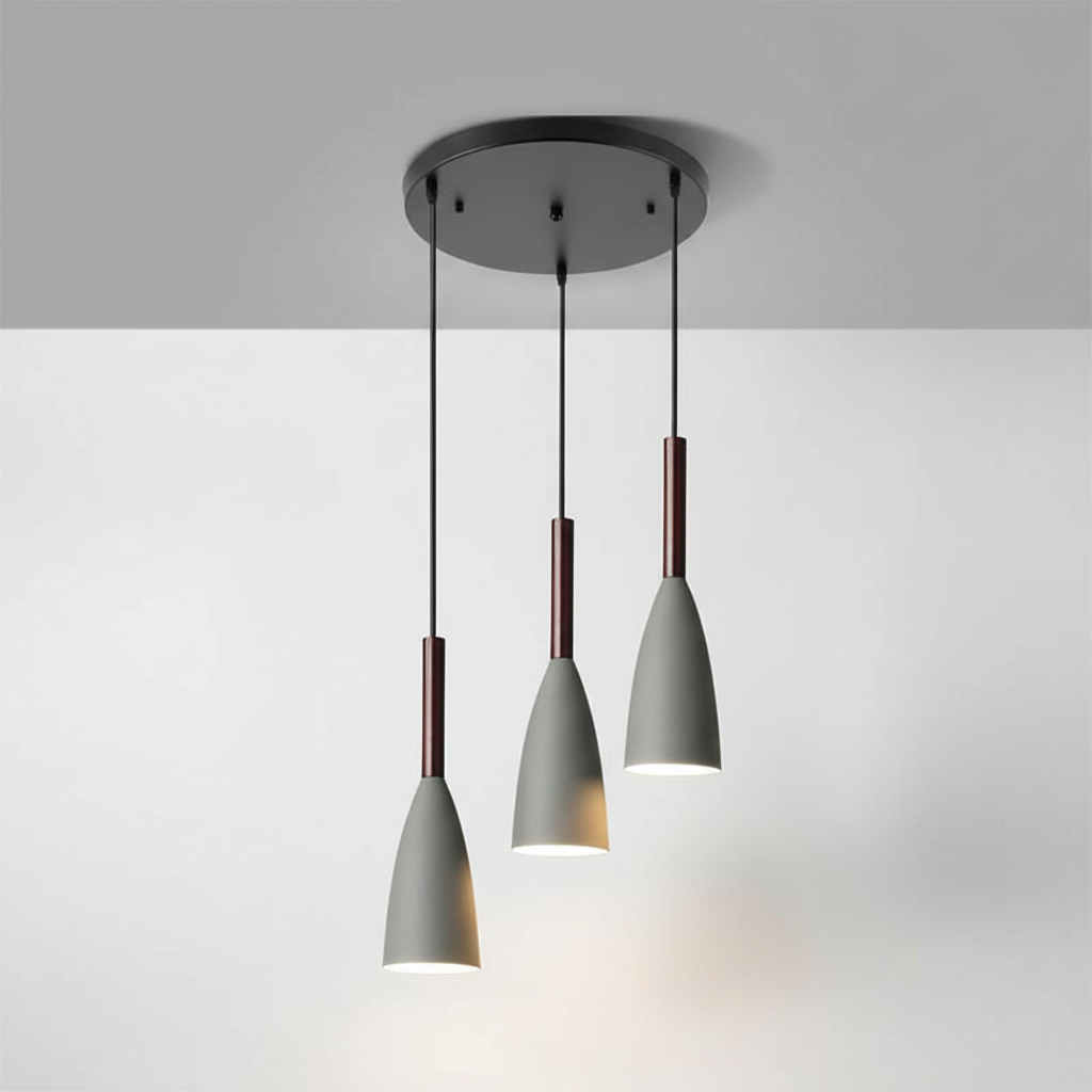 Triple Pendant Light in Scandinavian Design