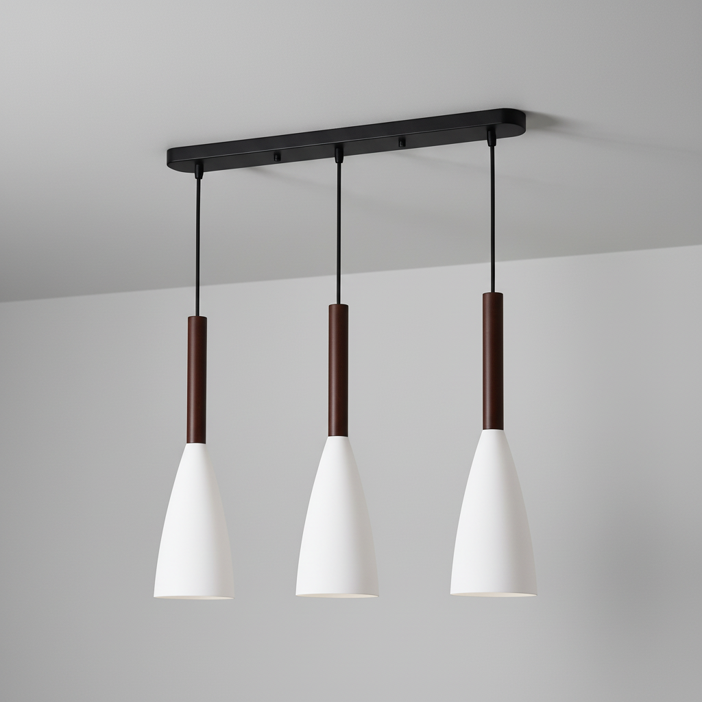 Triple Pendant Light in Scandinavian Design