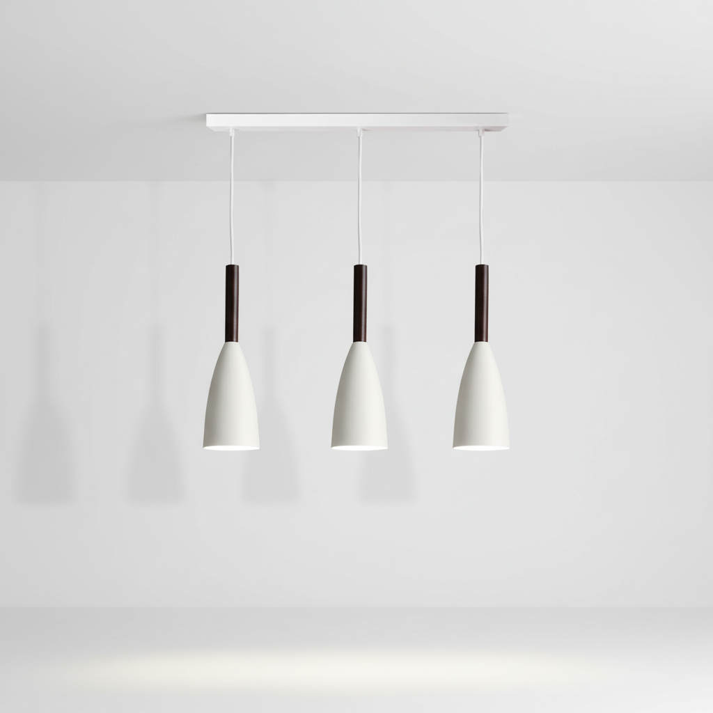 Triple Pendant Light in Scandinavian Design