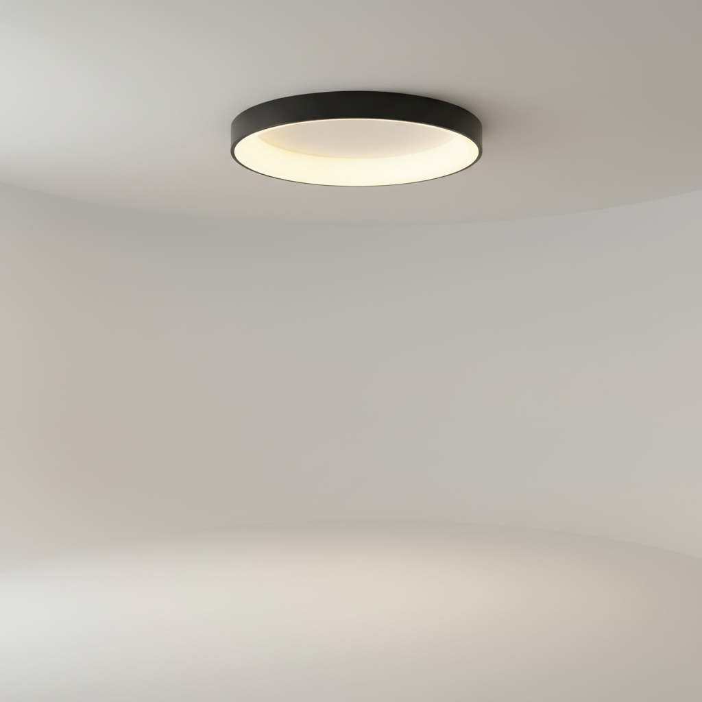 Round Ceiling Light in Scandinavian Style