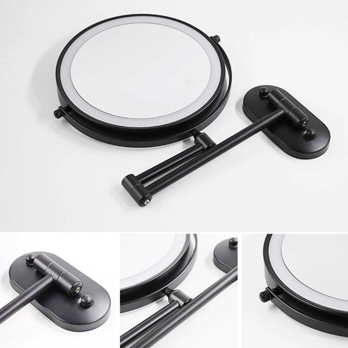 Illuminated Magnifying Mirror with Customizable Lighting