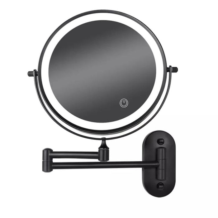 Illuminated Magnifying Mirror with Customizable Lighting