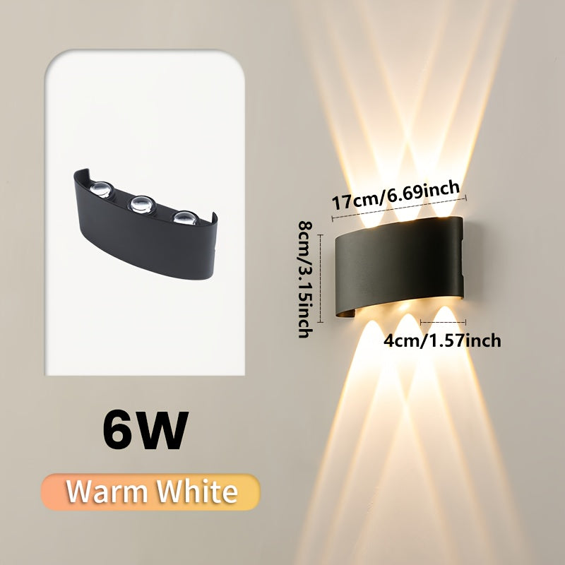 Elegant Dual Beam Outdoor Wall Light | Waterproof Design for Versatile Use