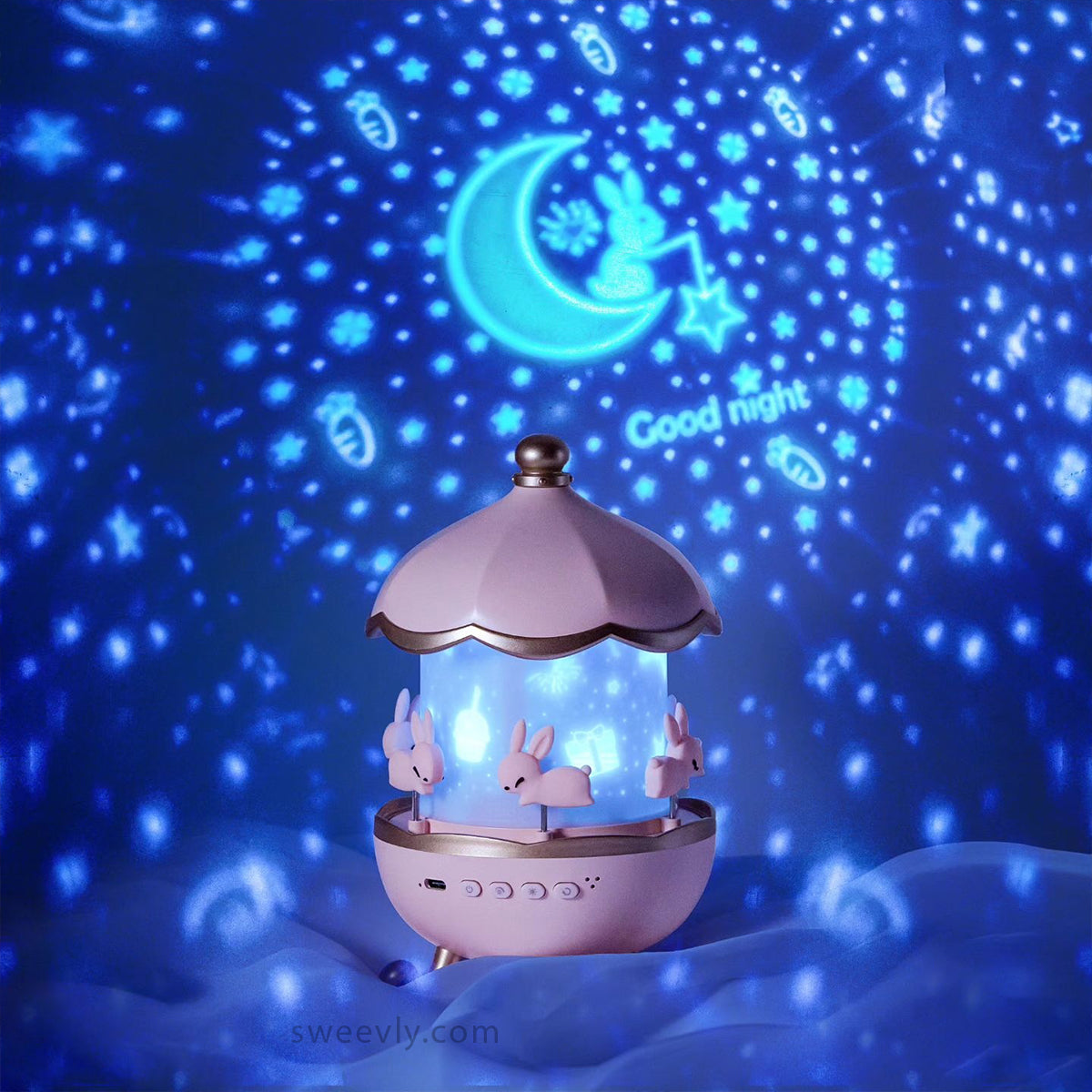 DreamSphere | Children's Nighttime Projector with Soothing Sounds & 12 Themes | Peaceful Sleep Solution