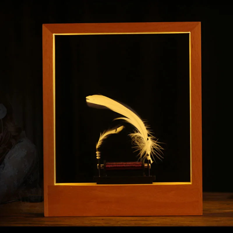 Feather Lamp with Slow Motion Effect