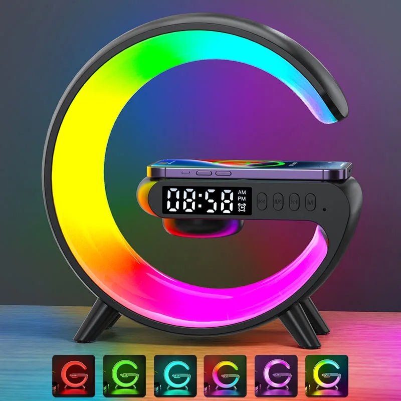 Versatile Digital Wake-Up Clock with Wireless Charging & Audio