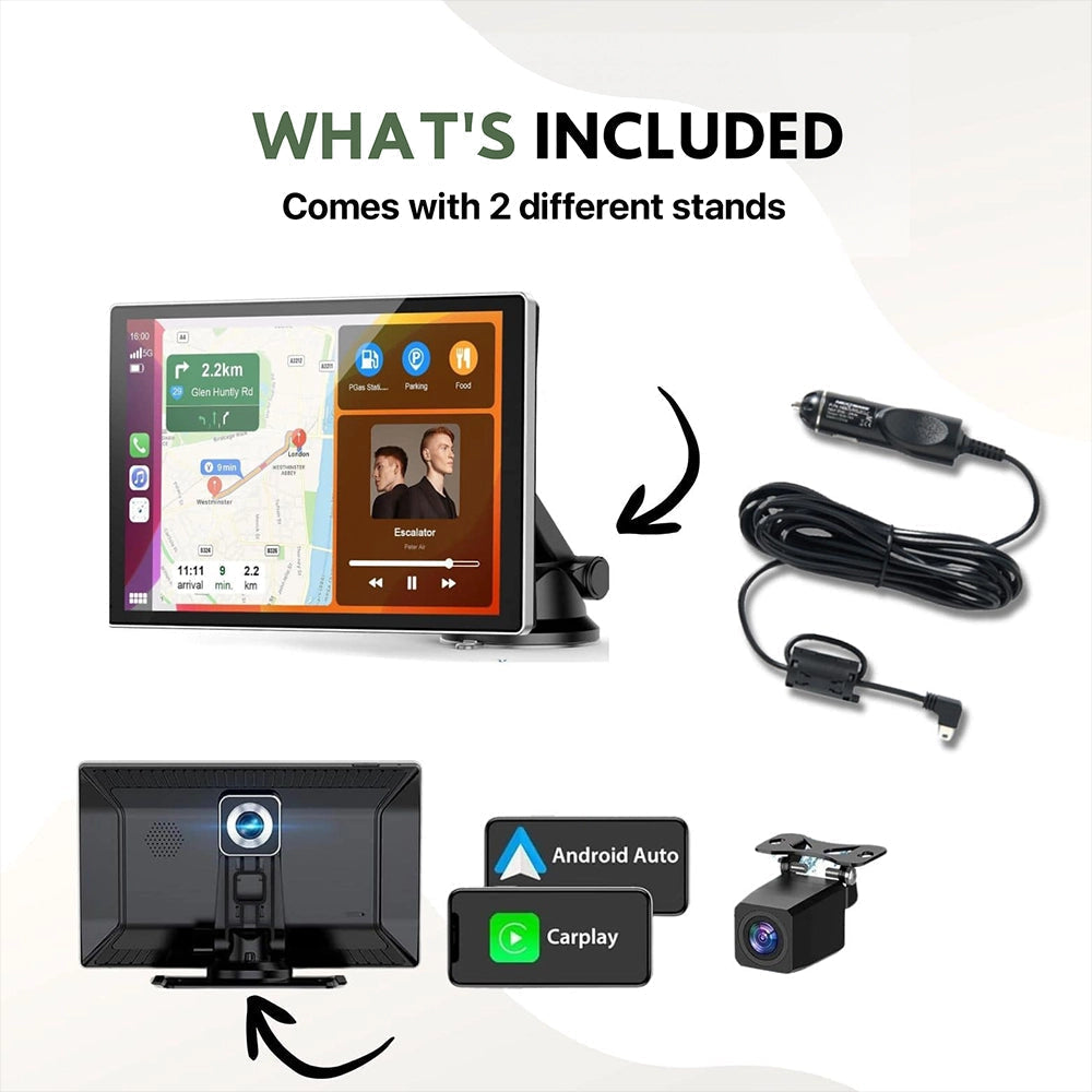 DriveSmart | Wireless CarPlay & Android Auto Hub with Touchscreen