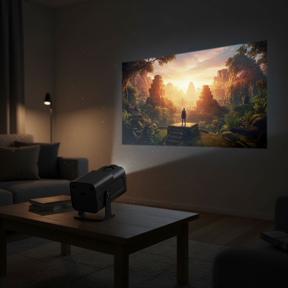 Compact Wireless Projector | Bluetooth-Enabled for Instant Fun