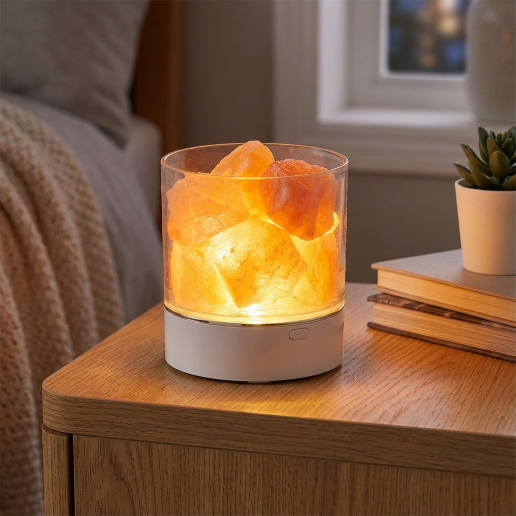 Touch-Controlled Salt Lamp for Ambient Lighting
