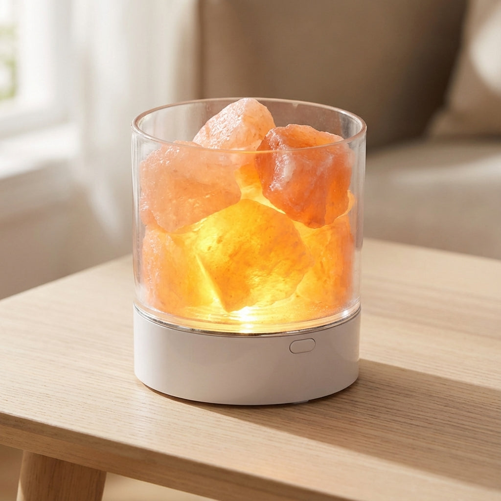 Touch-Controlled Salt Lamp for Ambient Lighting