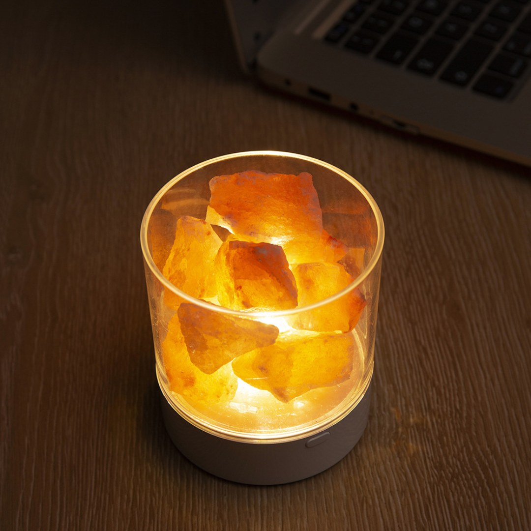 Touch-Controlled Salt Lamp for Ambient Lighting