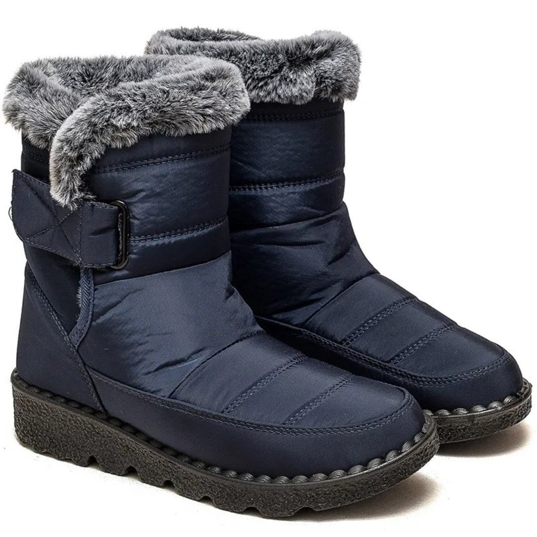 Stylish Waterproof Winter Boots with Heel for Women