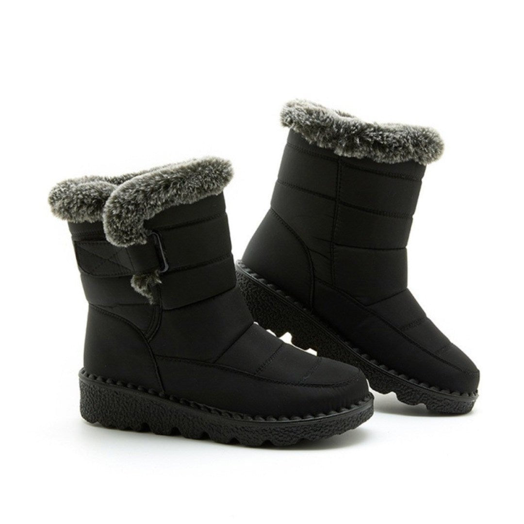 Stylish Waterproof Winter Boots with Heel for Women