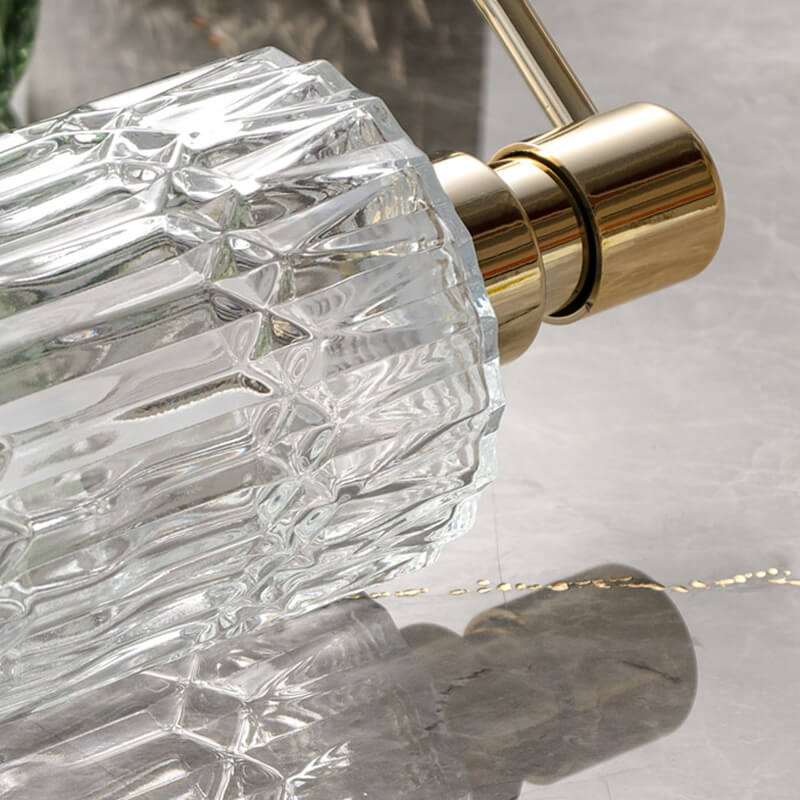 Elegant Glass Soap Dispenser with Manual Pump