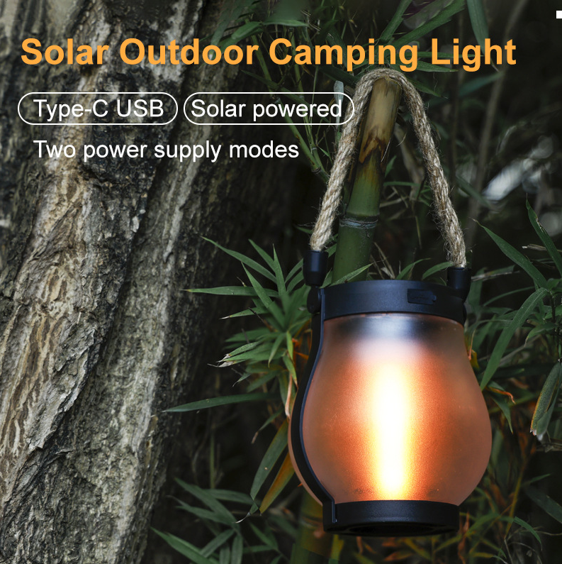 LumaFlare | Solar-Powered Outdoor Lantern with Realistic Flame Glow | 12-Hour Nighttime Ambiance
