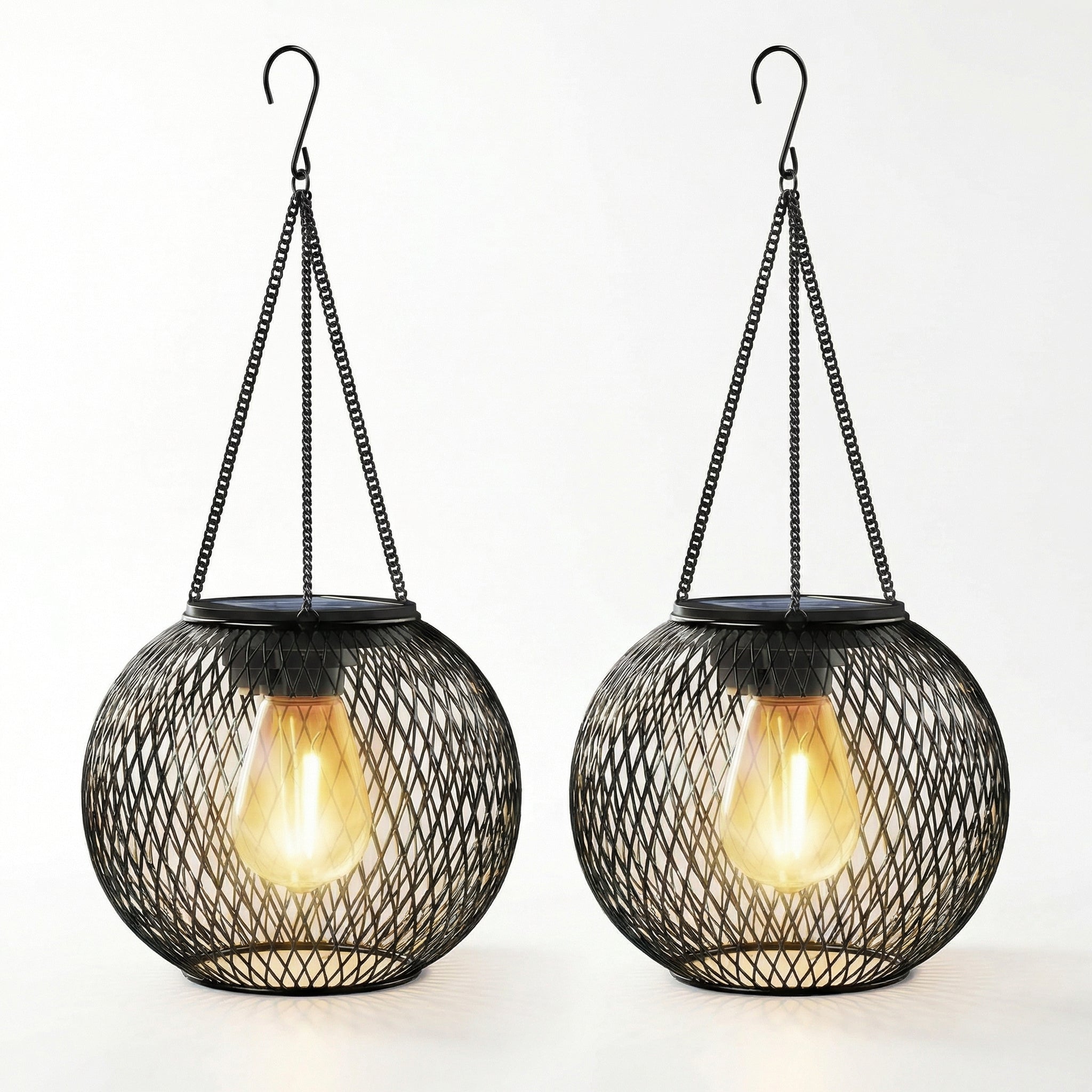 Eco-Friendly Hanging Solar Garden Light - Illuminate Your Outdoors