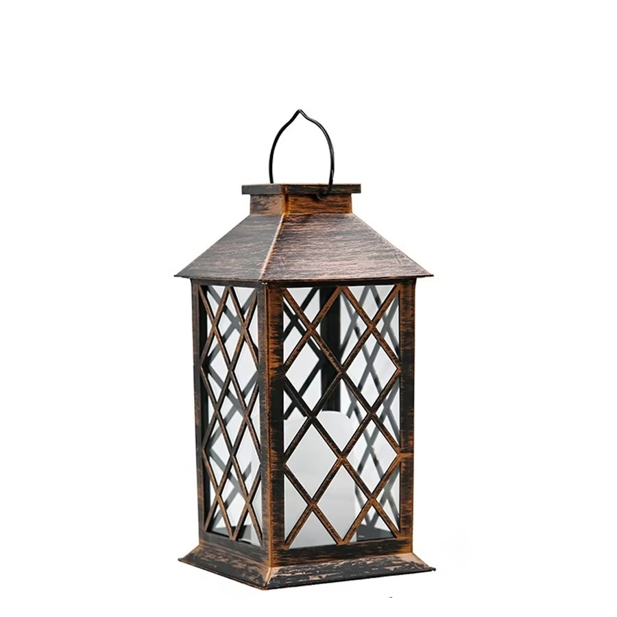 Solar Glow Lantern - Warm LED Outdoor Light with Auto On/Off