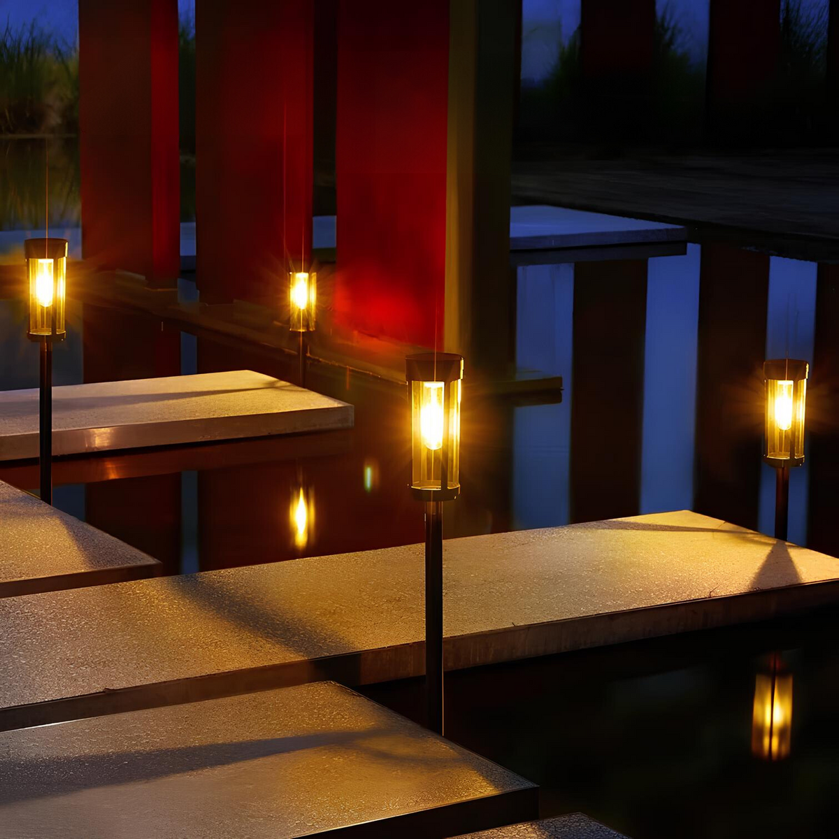 Solar-Powered Garden Torch Light