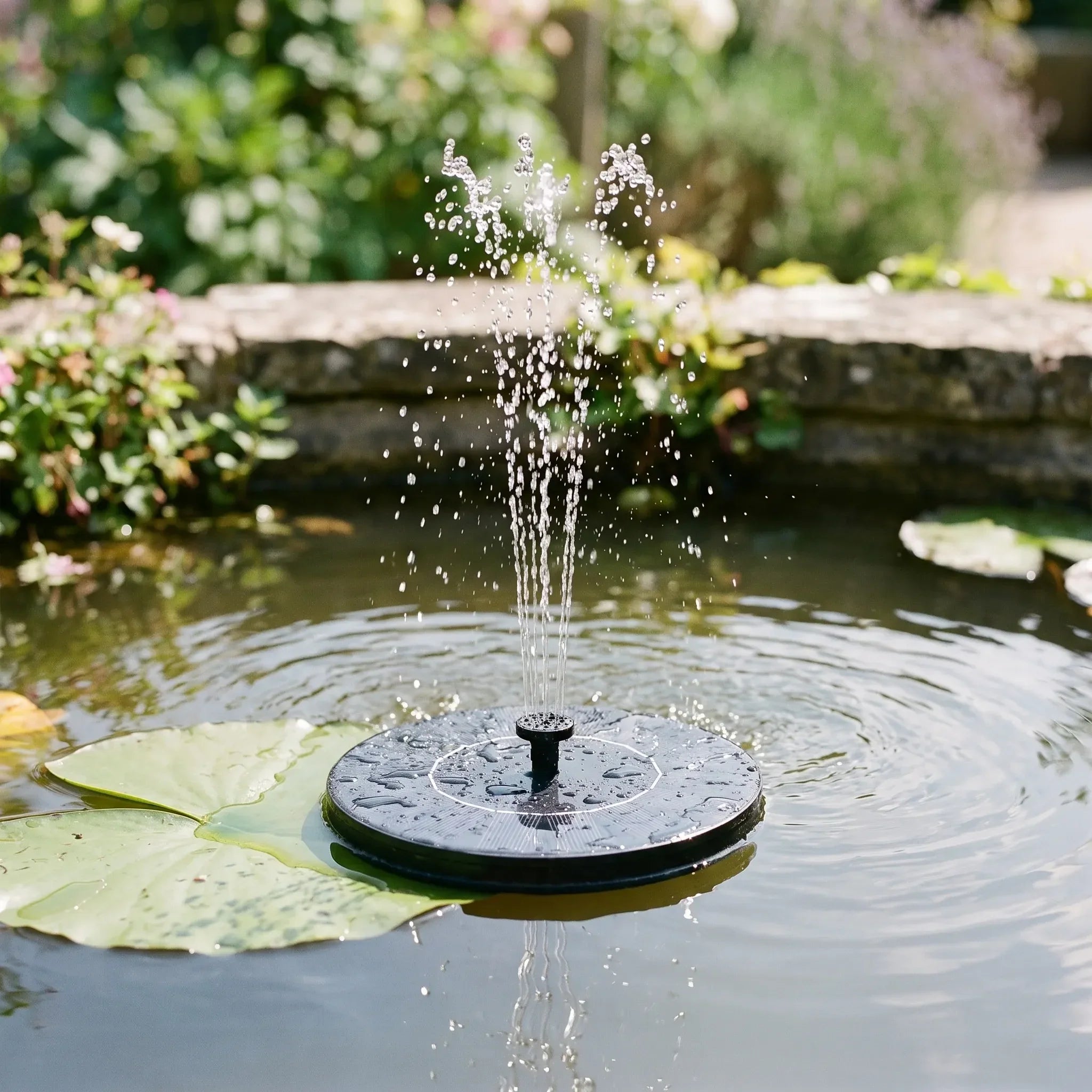 Water Fountain Powered by Solar Energy
