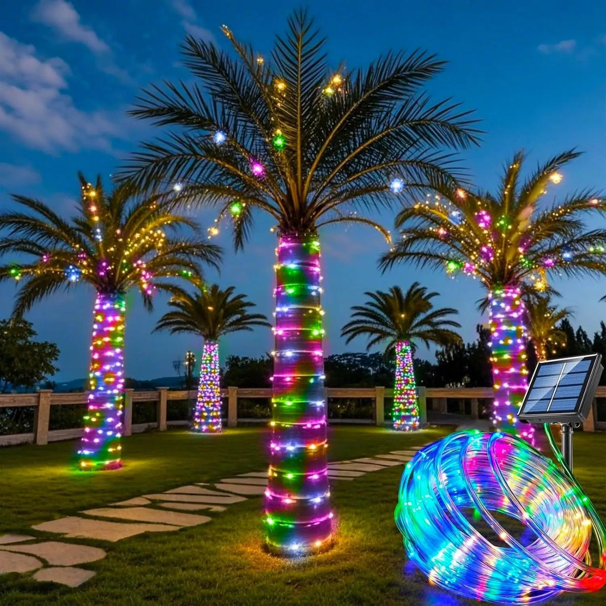 Eco-Friendly Solar LED String Lights for Outdoor Celebrations