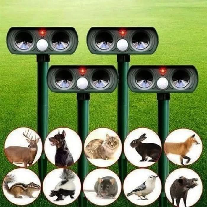 EcoGuard - Solar-Powered Ultrasonic Animal Deterrent