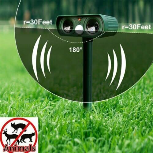 EcoGuard - Solar-Powered Ultrasonic Animal Deterrent