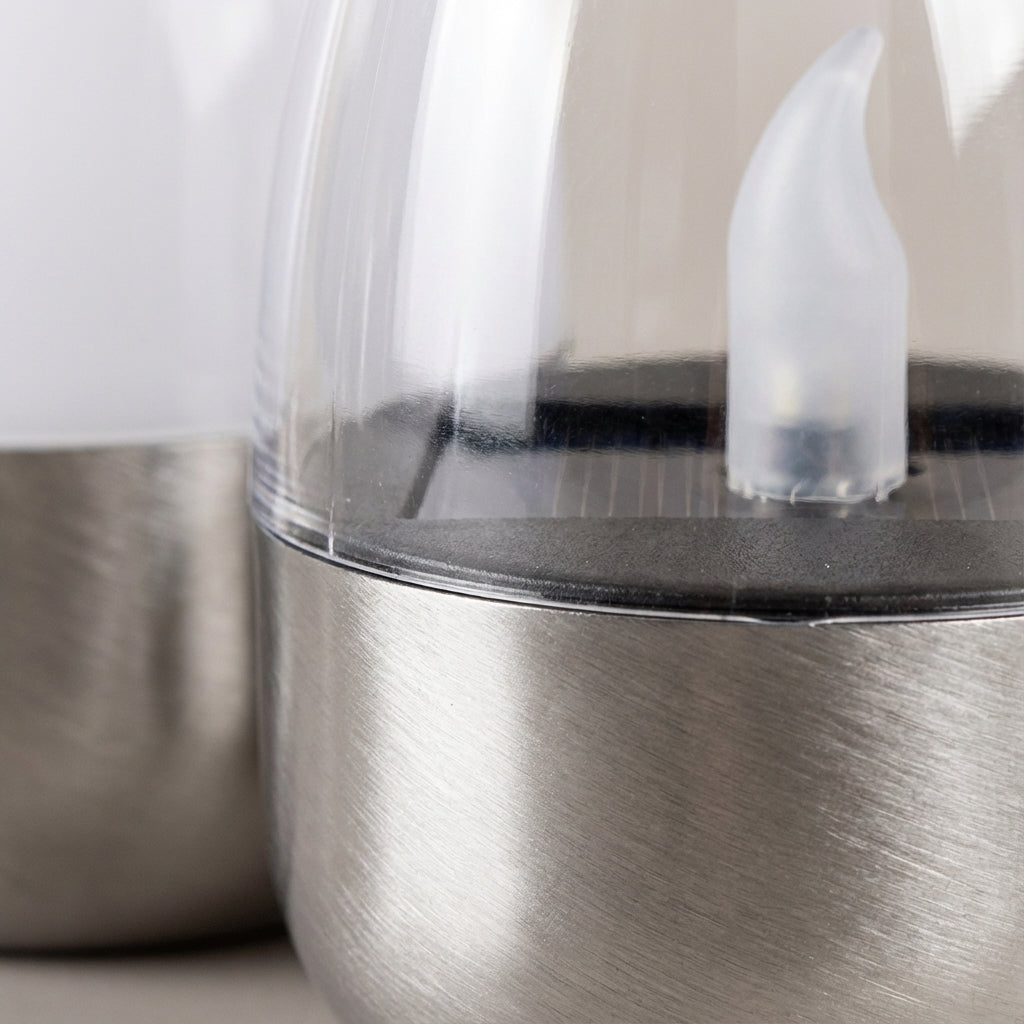 Outdoor Solar Candle Lantern - Eco-Friendly Lighting