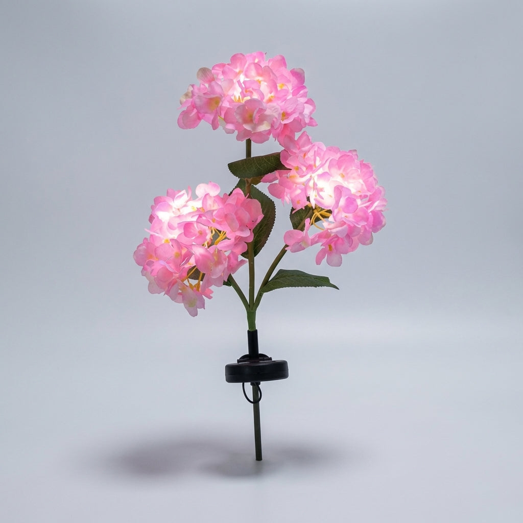 Floral Stake Light with Solar Power - Outdoor Garden Decoration