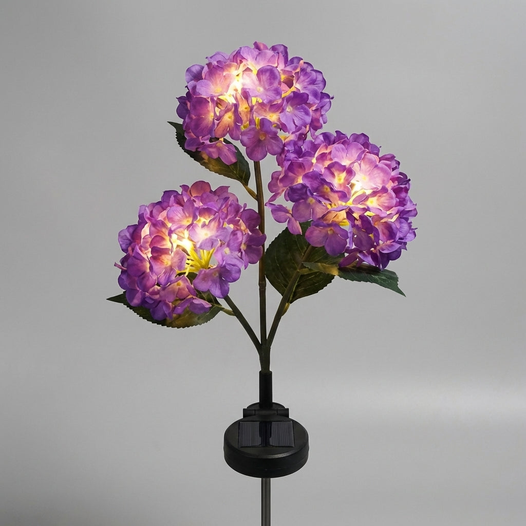 Floral Stake Light with Solar Power - Outdoor Garden Decoration