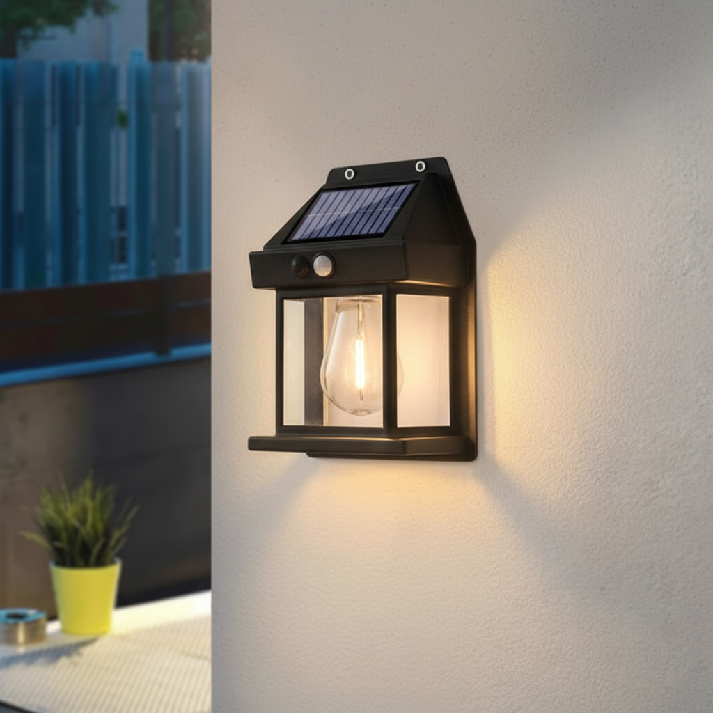 ABS Solar Outdoor Wall Light