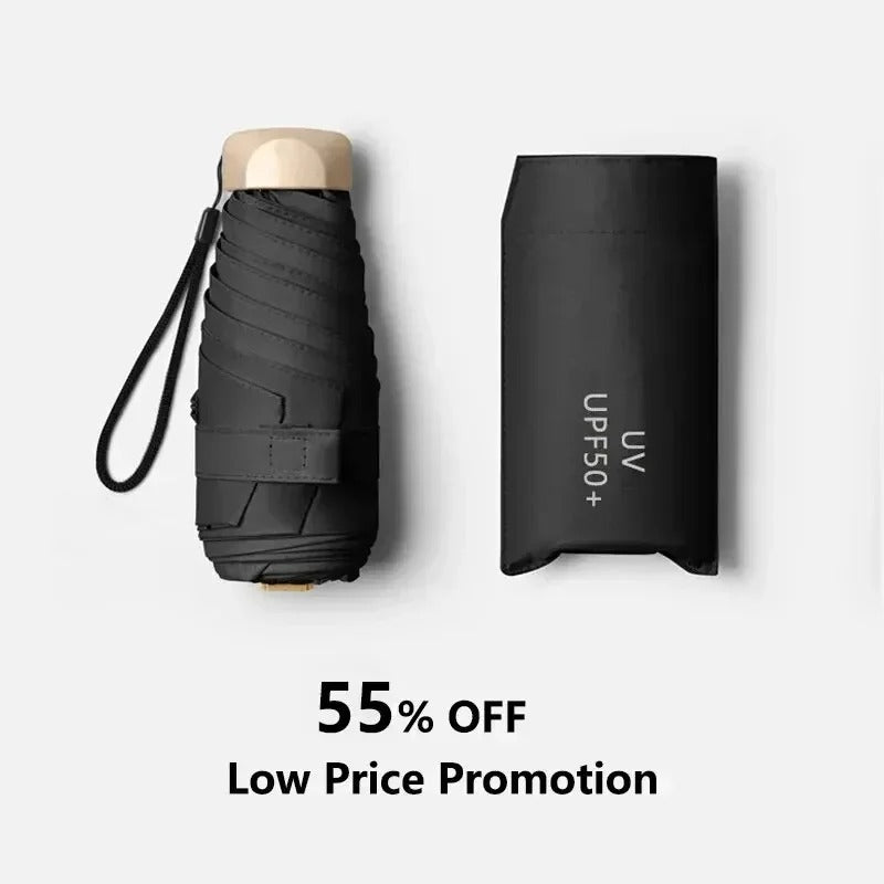 SkyGuard | Compact Travel Umbrella with UV Shield and Windproof Design