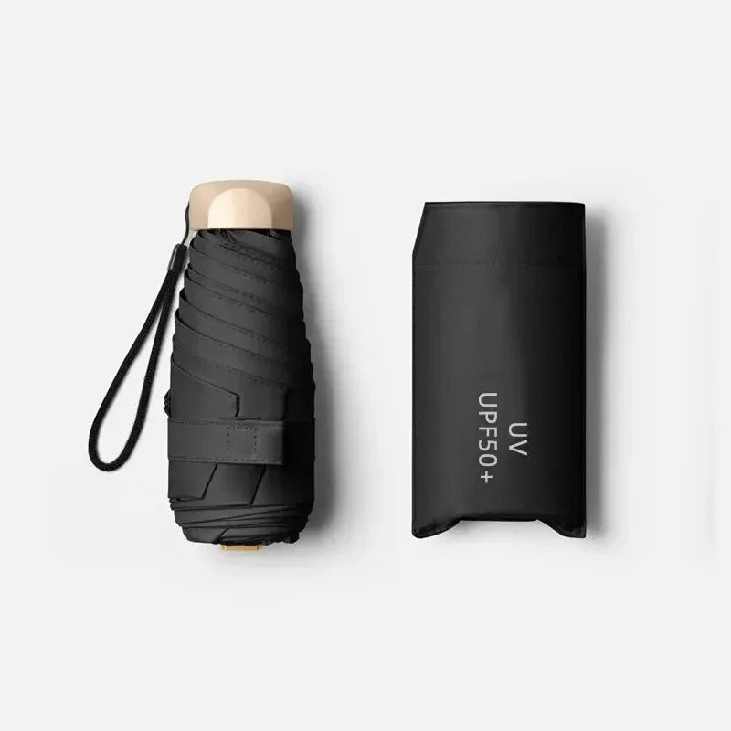 TravelSmart | Compact Folding Umbrella with UV Shield & Windproof Design