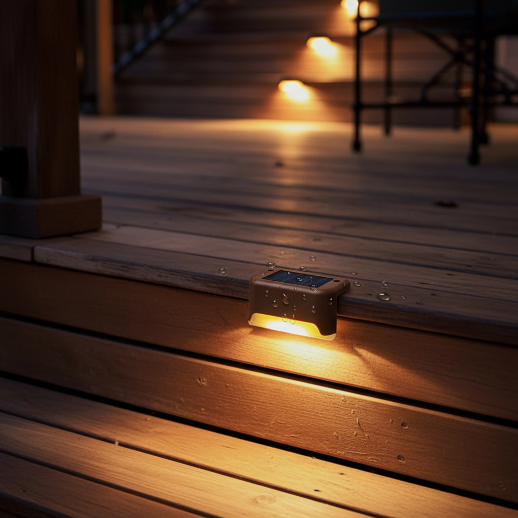 LED Step Light Powered by Solar Energy