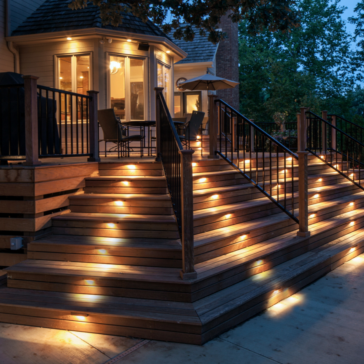 LED Step Light Powered by Solar Energy